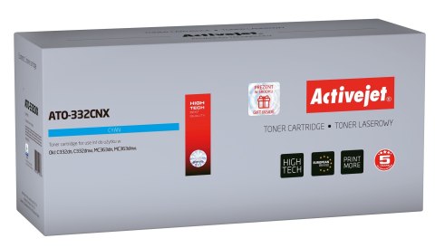 Activejet ATO-332CNX Toner (zamiennik OKI 46508711; Supreme; 3500 stron; niebieski) Activejet ATO-332CNX Toner (zamiennik OKI 46508711; Supreme; 3500 stron; niebieski)