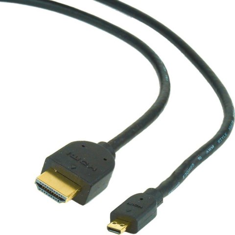 GEMBIRD HDMI (A)-Mikro HDMI (D) (męsko-męski) 3 m 3m /s1x HDMI (wtyk) 1x micro HDMI (wtyk) GEMBIRD HDMI (A)-Mikro HDMI (D) (męsko-męski) 3 m 3m /s1x HDMI (wtyk) 1x micro HDMI (wtyk)