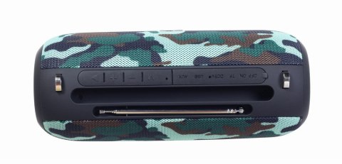 GEMBIRD PRZENOŚNY GŁOŚNIK BLUETOOTH SPK-BT-17-CM FM-RADIO, WBUDOWANY MIKROFON, WZÓR MORO, USB, AUX, MICROSD
