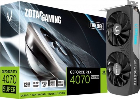 Karta graficzna ZOTAC GAMING GeForce RTX 4070 SUPER Twin Edge 12GB GDDRX6 (ZT-D40720E-10M) Karta graficzna ZOTAC GAMING GeForce RTX 4070 SUPER Twin Edge 12GB GDDRX6 (ZT-D40720E-10M)
