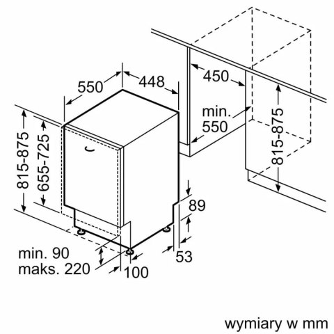 Zmywarka do zabudowy BOSCH SPV4EMX61E Zmywarka do zabudowy BOSCH SPV4EMX61E