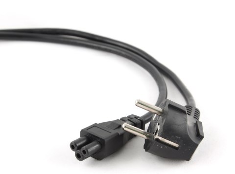 GEMBIRD KABEL ZASILAJĄCY DO NOTEBOOKA KONICZYNKA CEE 7/7 -> C5 (3 PIN) VDE 1.8M, CZARNY GEMBIRD KABEL ZASILAJĄCY DO NOTEBOOKA KONICZYNKA CEE 7/7 -> C5 (3 PIN) VDE 1.8M, CZARNY