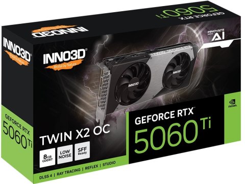 Karta graficzna INNO3 RTX 5060 Ti Twin X2 OC 8GB Karta graficzna INNO3 RTX 5060 Ti Twin X2 OC 8GB