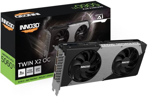 Karta graficzna INNO3 RTX 5060 Ti Twin X2 OC 8GB Karta graficzna INNO3 RTX 5060 Ti Twin X2 OC 8GB