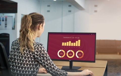 DELL E Series E2725H monitor komputerowy 68,6 cm (27") 1920 x 1080 px Full HD LED Czarny