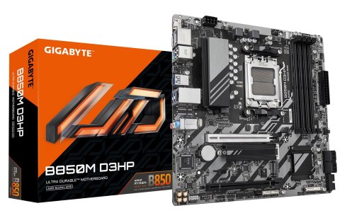 GIGABYTE B850M D3HP płyta główna AMD B850 Gniazdo AM5 micro ATX GIGABYTE B850M D3HP płyta główna AMD B850 Gniazdo AM5 micro ATX
