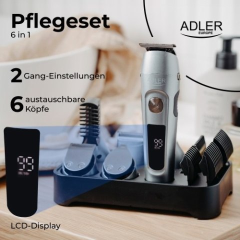 Zestaw do Pielęgnacji 6 w 1 z Wyś. LCD i Bazą Ładującą Zestaw do Pielęgnacji 6 w 1 z Wyś. LCD i Bazą Ładującą
