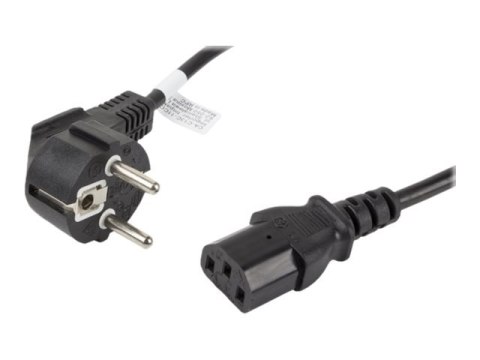 Kabel zasilający LANBERG CEE 7/7 1.8m. CA-C13C-11CC-0018-BK Kabel zasilający LANBERG CEE 7/7 1.8m. CA-C13C-11CC-0018-BK