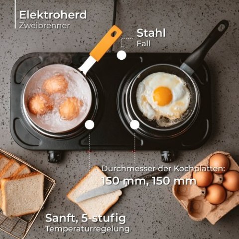 Kuchenka elekt. dwupalnikowa