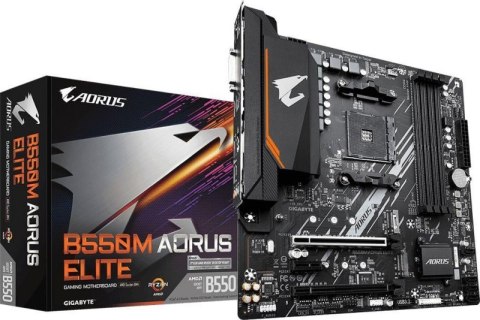 Płyta główna GIGABYTE B550M AORUS ELITE (Socket AM4 /micro ATX) Płyta główna GIGABYTE B550M AORUS ELITE (Socket AM4 /micro ATX)