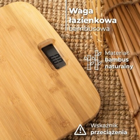 Waga łazienkowa bambusowa