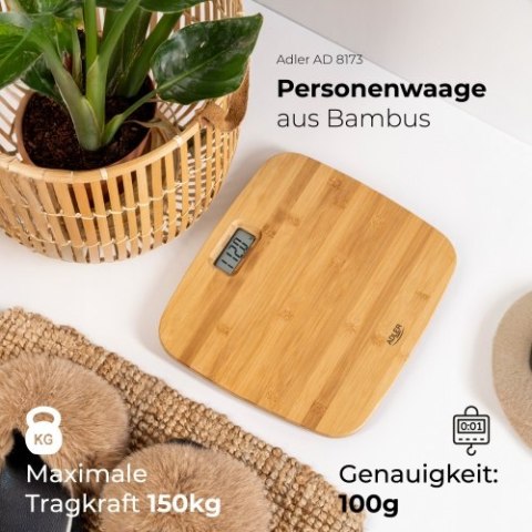 Waga łazienkowa bambusowa