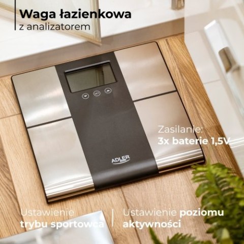 Waga łazienkowa z analizatorem - 225KG