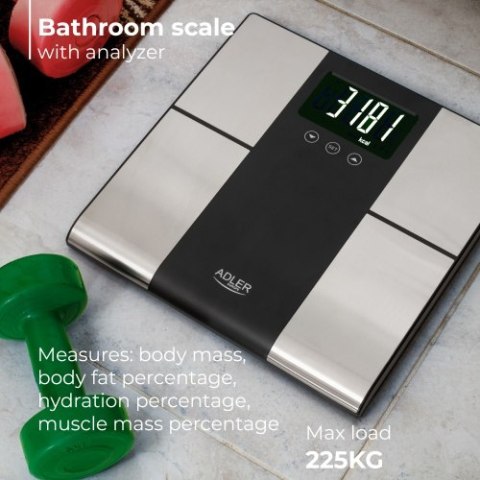 Waga łazienkowa z analizatorem - 225KG