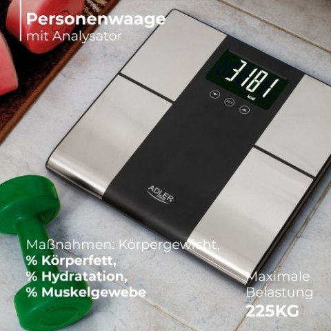 Waga łazienkowa z analizatorem - 225KG