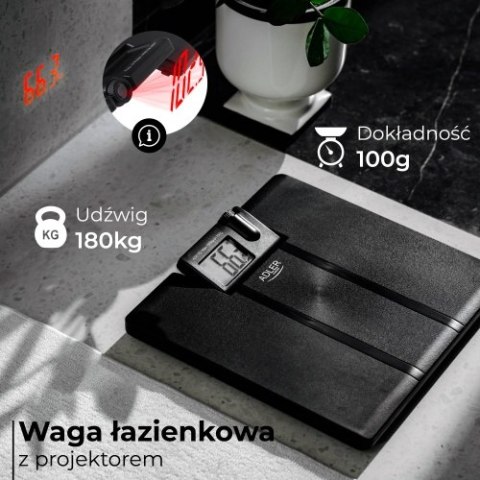 Waga łazienkowa z projektorem