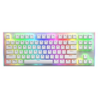 Klawiatura przewodowa Hator GRAVITY X TKL HTK551 MECHANICZNA podświetlana RGB gaming Aurum Orange Linear biała