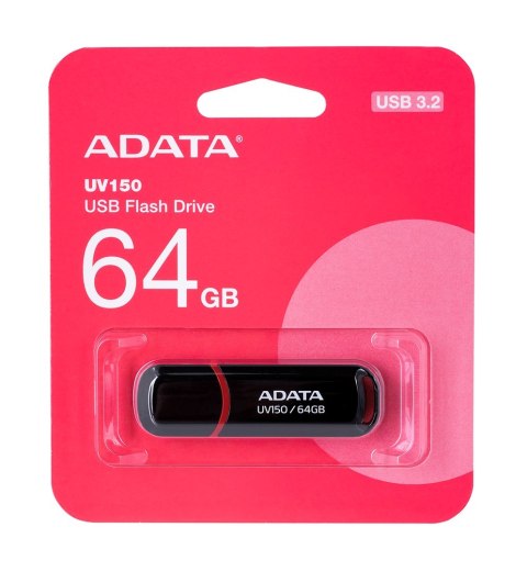 Pendrive ADATA UV150 AUV150-64G-RBK (64GB; USB 3.0; kolor czarny) Pendrive ADATA UV150 AUV150-64G-RBK (64GB; USB 3.0; kolor czarny)
