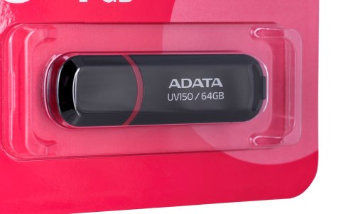 Pendrive ADATA UV150 AUV150-64G-RBK (64GB; USB 3.0; kolor czarny) Pendrive ADATA UV150 AUV150-64G-RBK (64GB; USB 3.0; kolor czarny)