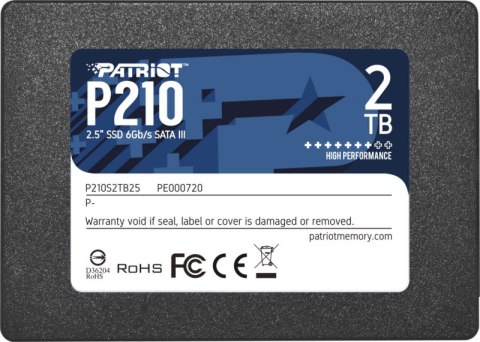 Dysk SSD PATRIOT P210 2 TB (2.5″ /2TB ) Dysk SSD PATRIOT P210 2 TB (2.5″ /2TB )