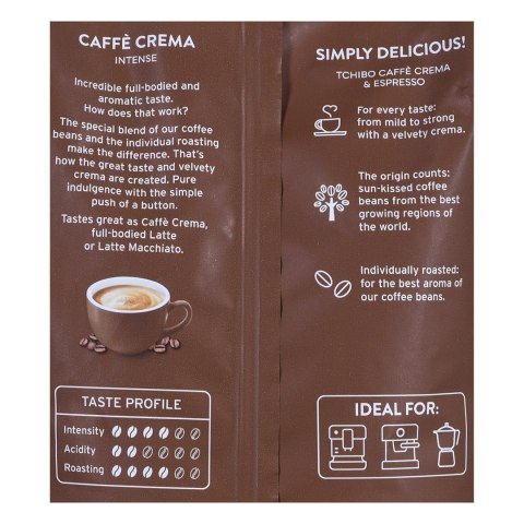Kawa ziarnista Tchibo Cafe Crema Intense 1KG Kawa ziarnista Tchibo Cafe Crema Intense 1KG