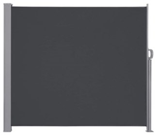 Markiza boczna tarasowa LUARO parawan zwijana 180 x 400 cm szara