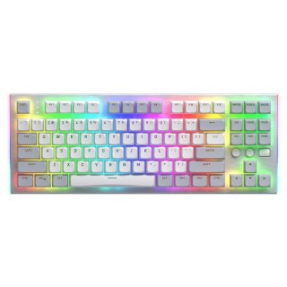 Klawiatura przewodowa Hator GRAVITY TKL HTK561 MECHANICZNA podświetlana RGB gaming Aurum Orange Linear biała