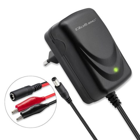 Ładowarka do akumulatora Qoltec AGM GEL STD 6V | 1A | Prostownik z sygnalizatorem LED Ładowarka do akumulatora Qoltec AGM GEL STD 6V | 1A | Prostownik z sygnalizatorem LED