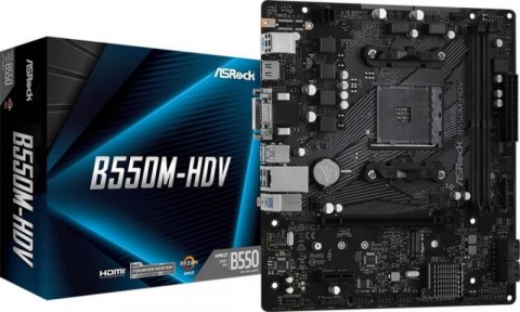 Płyta główna ASROCK B550M-HDV (Socket AM4 /micro ATX) Płyta główna ASROCK B550M-HDV (Socket AM4 /micro ATX)