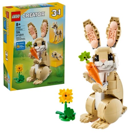 LEGO 31162 CREATOR 3w1 - Uroczy króliczek LEGO 31162 CREATOR 3w1 - Uroczy króliczek