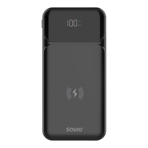 Powerbank SAVIO BA-09 10000mAh, ładowanie indukcyjne Powerbank SAVIO BA-09 10000mAh, ładowanie indukcyjne