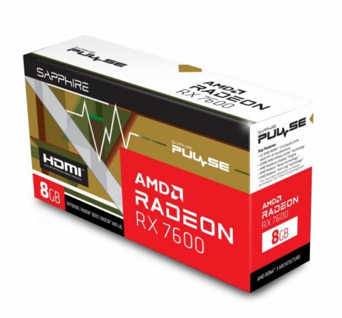Karta graficzna SAPPHIRE Radeon RX 7600 Gaming OC 8G GDDR6 (11324-01-20G) Karta graficzna SAPPHIRE Radeon RX 7600 Gaming OC 8G GDDR6 (11324-01-20G)