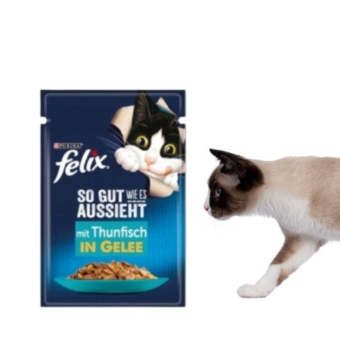 PURINA Felix MIX Smaków - mokra karma dla kota - 120x85 g