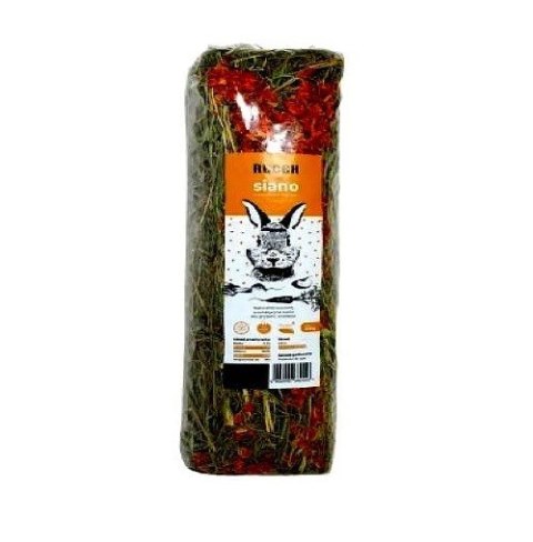 RECEK Siano Łąkowe z dodatkiem marchewki 1kg RECEK Siano Łąkowe z dodatkiem marchewki 1kg