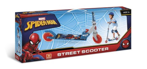 Hulajnoga dla Dzieci Dziecięca Spiderman Dwukołowa Składana MONDO 50 kg