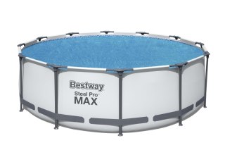 Mata Plandeka Solarna Grzewcza Ochronna do Basenu Basenowa BESTWAY 366 cm