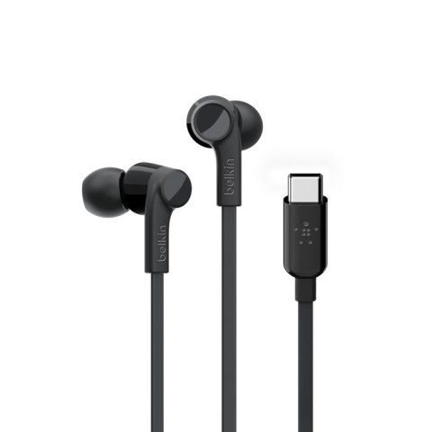 BELKIN SŁUCHAWKI PRZEWODOWE DOUSZNE USB-C, CZARNE BELKIN SŁUCHAWKI PRZEWODOWE DOUSZNE USB-C, CZARNE