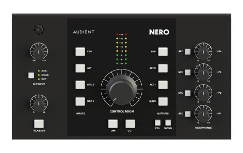 Audient NERO - kontroler monitorów odsłuchowych Audient NERO - kontroler monitorów odsłuchowych