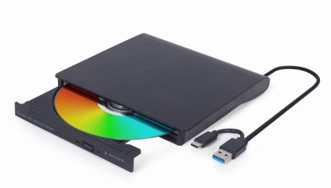 GEMBIRD ZEWNĘTRZNA NAGRYWARKA DVD 8X, CD 24X USB 3.1 SLIM CZARNA GEMBIRD ZEWNĘTRZNA NAGRYWARKA DVD 8X, CD 24X USB 3.1 SLIM CZARNA