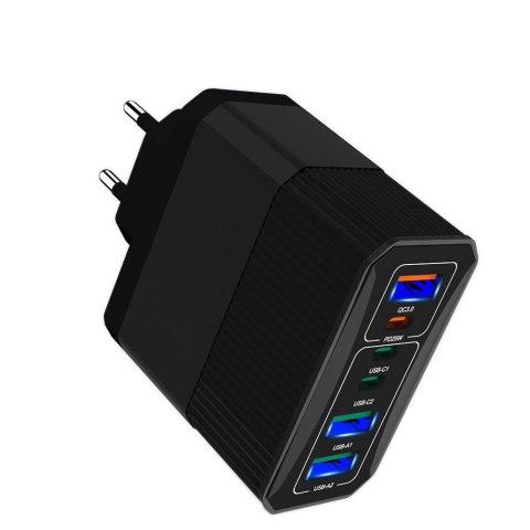Ładowarka sieciowa Msonic MY6646K PD/QC 3.0 3xUSB-C i 3xUSB Ładowarka sieciowa Msonic MY6646K PD/QC 3.0 3xUSB-C i 3xUSB