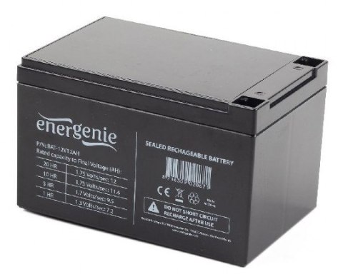 Akumulator uniwersalny GEMBIRD BAT-12V12AH (12000mAh) Akumulator uniwersalny GEMBIRD BAT-12V12AH (12000mAh)