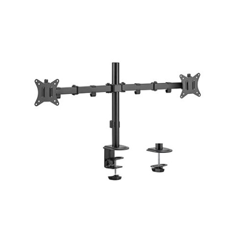 GEMBIRD BIURKOWE REGULOWANE RAMIĘ/UCHWYT NA 2 MONITORY 17-32, 100X100MM, DO 9KG GEMBIRD BIURKOWE REGULOWANE RAMIĘ/UCHWYT NA 2 MONITORY 17-32, 100X100MM, DO 9KG