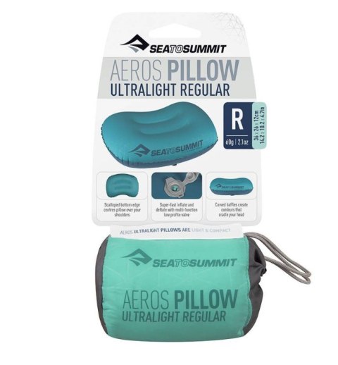 Poduszka SEA TO SUMMIT Aeros Ultralight Regular Sea Foam Poduszka SEA TO SUMMIT Aeros Ultralight Regular Sea Foam