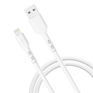 KABEL MS M-AL1100W USB-AM 2.0 - LIGHTNING 1m BIAŁY