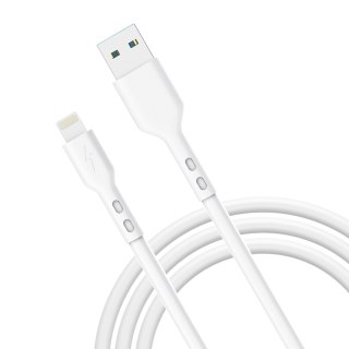 KABEL MS M-AL1200W USB-AM 2.0 - LIGHTNING 2m BIAŁY