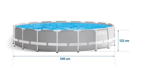 Basen ogrodowy stelażowy 549 x 122 cm 6w1 INTEX 26732