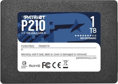 Dysk SSD PATRIOT P210 1 TB (2.5″ /1TB ) Dysk SSD PATRIOT P210 1 TB (2.5″ /1TB )