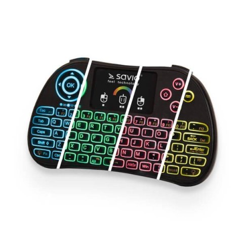 Klawiatura bezprzewodowa SAVIO KW-03 (kolor czarny) Klawiatura bezprzewodowa SAVIO KW-03 (kolor czarny)