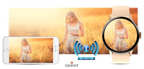 Smartwatch Giewont Różowy GW330-1 Różowe Złoto-Róż Pudrowy Pasek Silikonowy + Bransoleta Różowe Złoto Smartwatch Giewont Różowy GW330-1 Różowe Złoto-Róż Pudrowy Pasek Silikonowy + Bransoleta Różowe Złoto