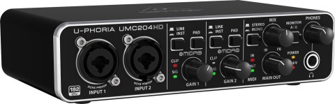 Behringer UMC204HD - Interfejs audio USB Behringer UMC204HD - Interfejs audio USB